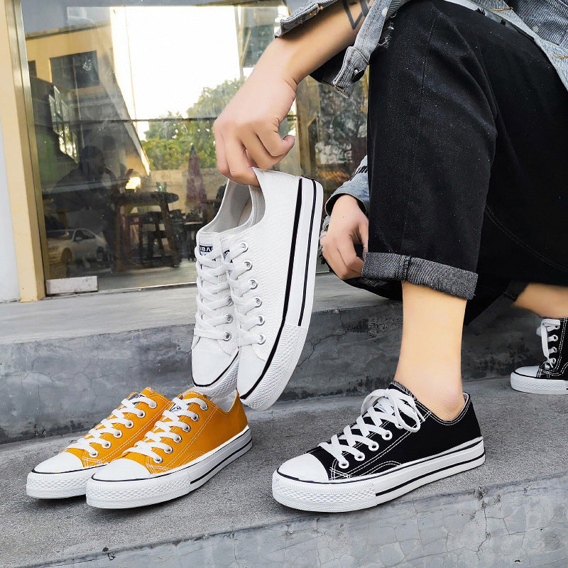🧼 Men's Casual Canvas Sneakers – Lightweight, Breathable, Everyday Comfort